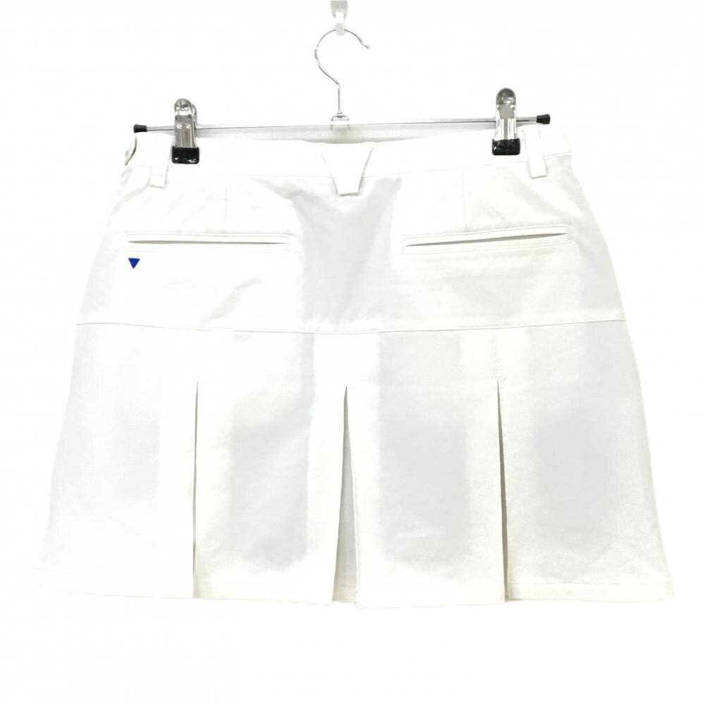テーラーメイド スカート 白 ボックスプリーツ 内側インナーパンツ レディース L ゴルフウェア TaylorMade