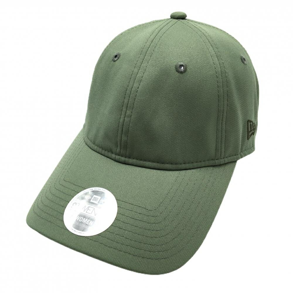 【超美品】ニューエラ キャップ カーキグリーン サイド刺しゅう レディース ゴルフウェア New Era