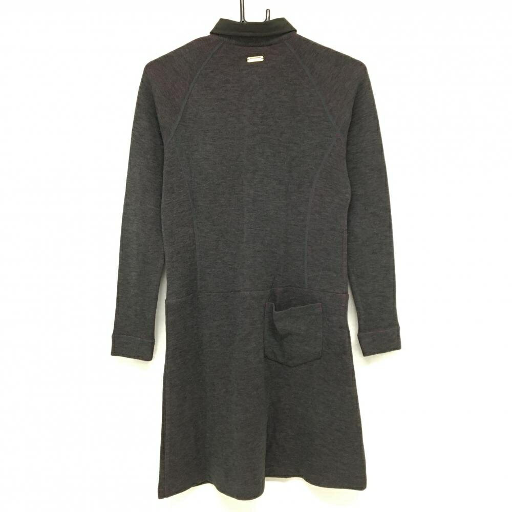 【超美品】セントアンドリュース 切替ニットワンピース グレー 裏ピンク レディース S ゴルフウェア St ANDREWS