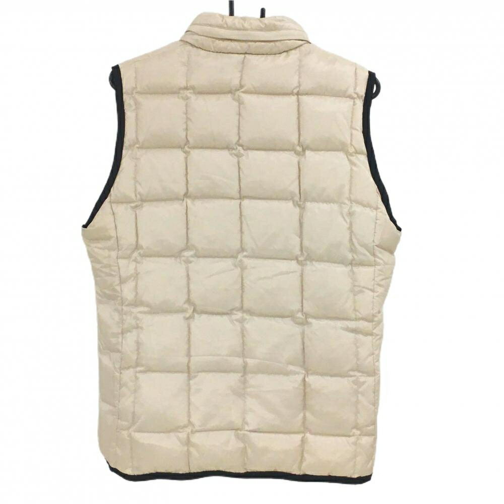 ダンスウィズドラゴン ダウンベスト ベージュ ロゴ刺しゅう フード収納可 メンズ 2(M) ゴルフウェア Dance With Dragon