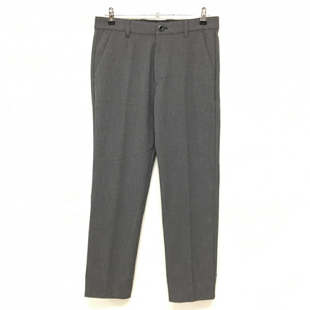 【超美品】ゾーイ パンツ グレー 裏微起毛 ストレッチ ウエスト内側ゴム 無地 メンズ 82 ゴルフウェア ZOY