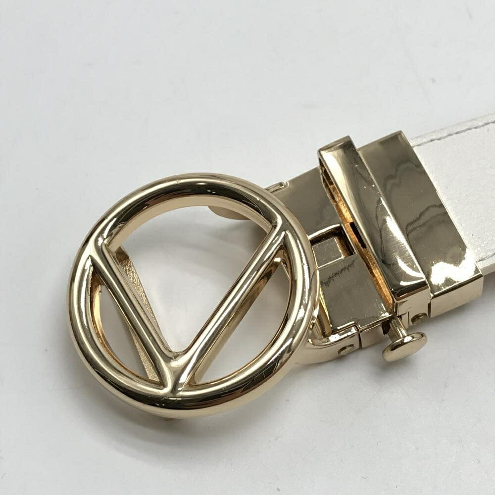 【超美品】キャロウェイ セレーションベルト 白 バックルゴールド レディース ゴルフウェア Callaway