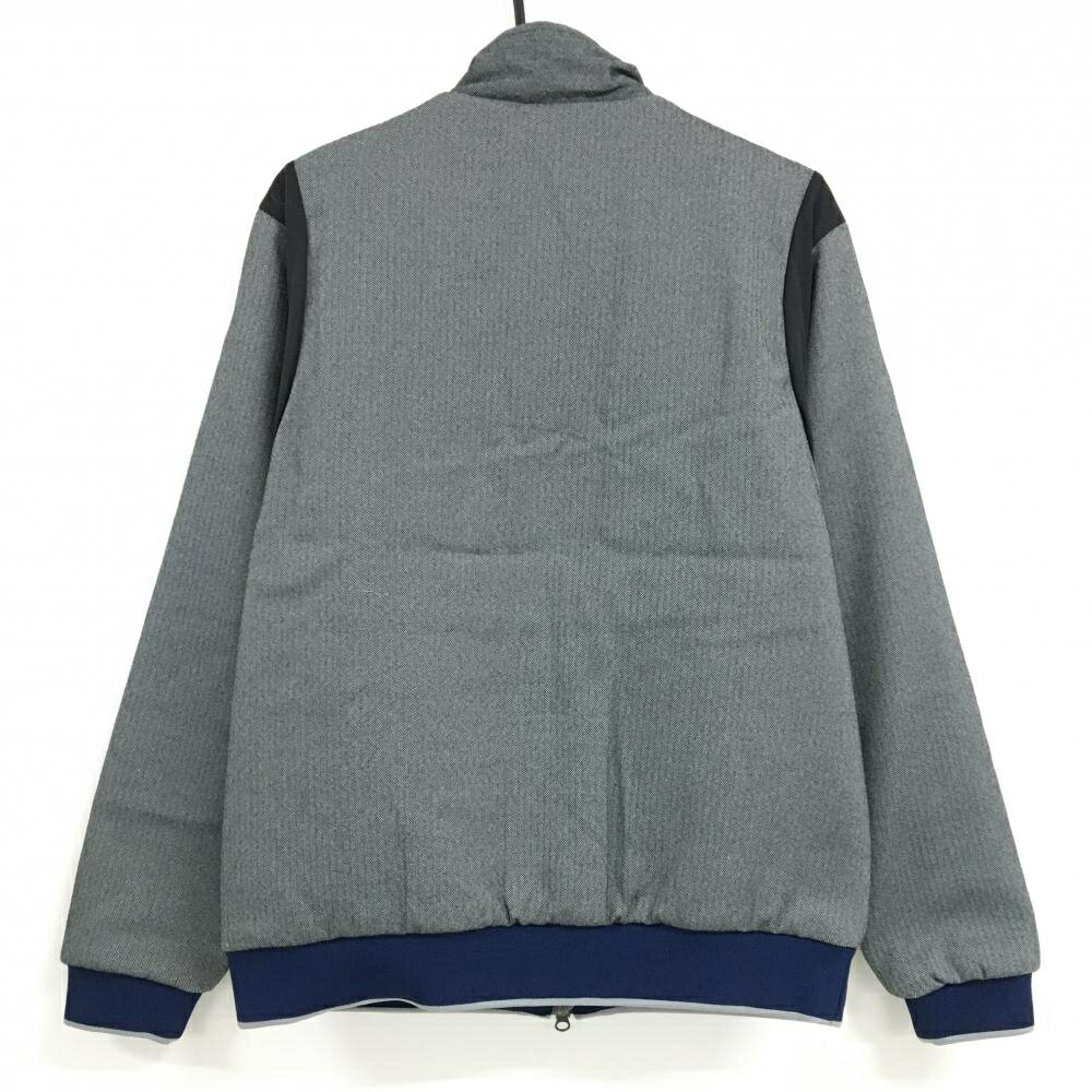【新品】プーマ 中綿ジャケット グレー×黒 ヘリンボーン ブルゾン メンズ L ゴルフウェア PUMA