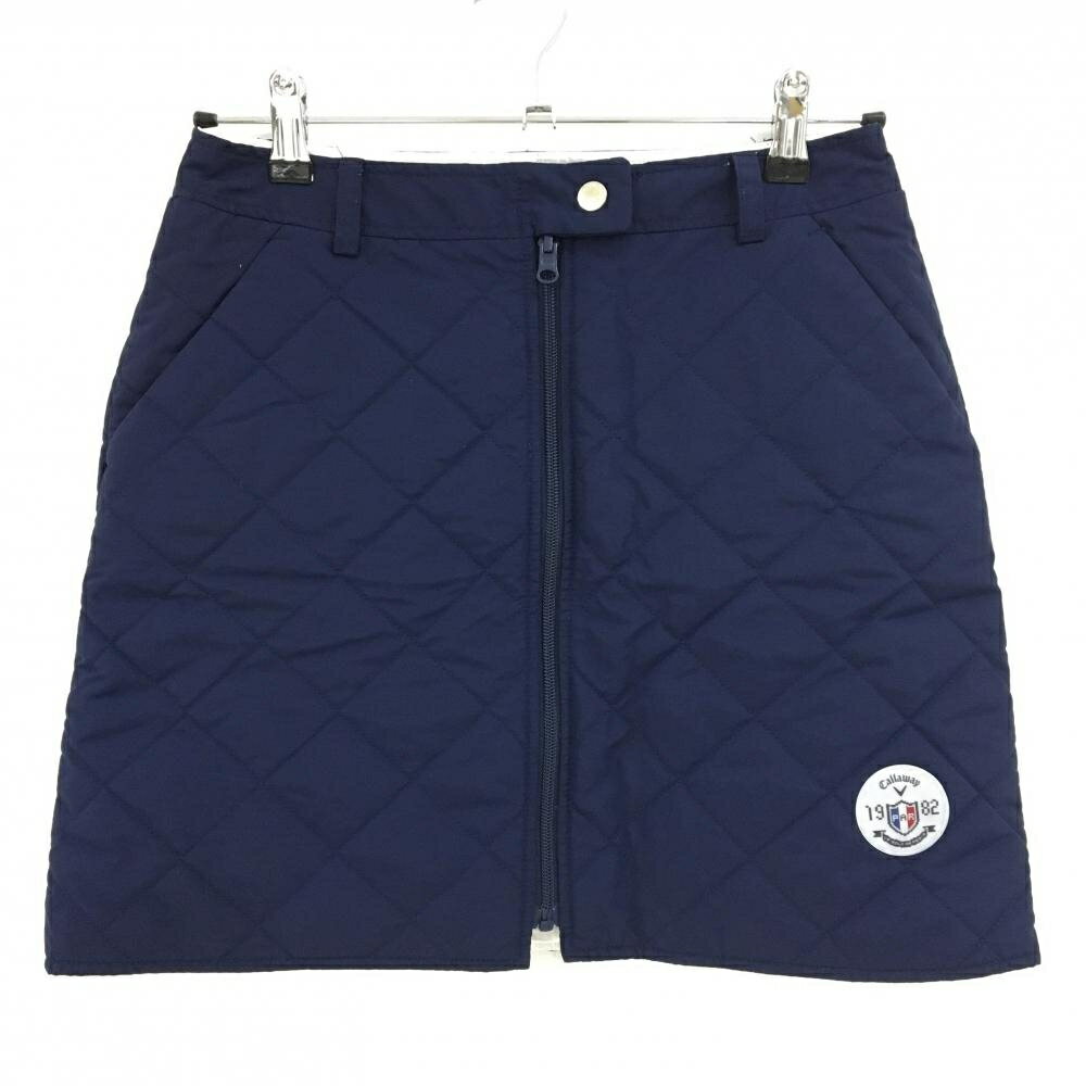 キャロウェイ 中綿リバーシブルスカート ネイビー キルティング レディース M ゴルフウェア Callaway