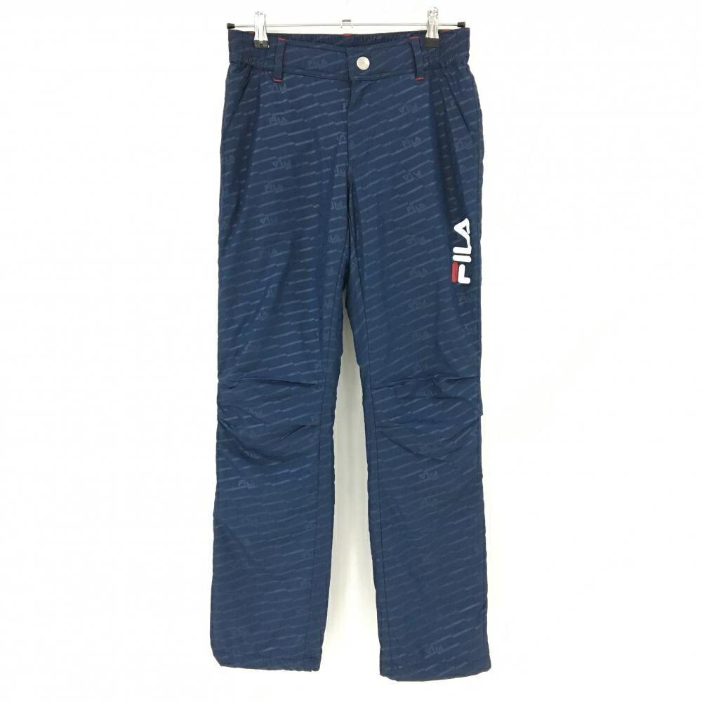 フィラゴルフ中綿パンツネイビー地模...