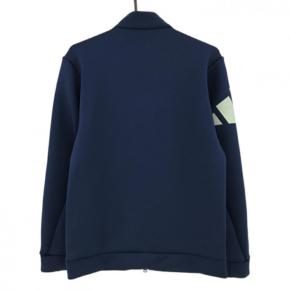 【超美品】アディダス 中綿切替ジャケット ネイビー 前身頃中綿 ダンボールニット メンズ M ゴルフウェア adidas