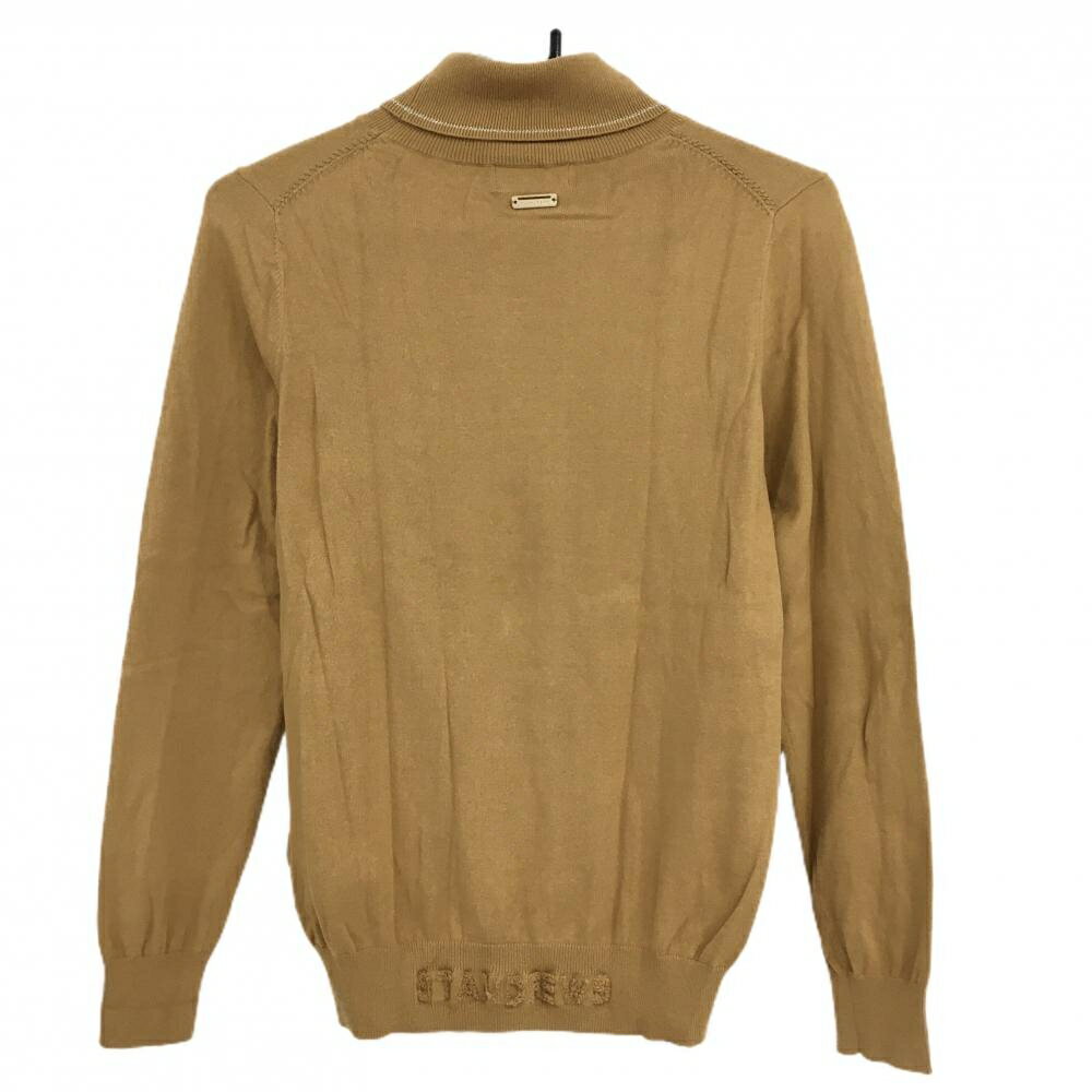 【美品】セントアンドリュース タートルネックセーター ライトブラウン コットン混 レディース S ゴルフウェア 2023年モデル St ANDREWS