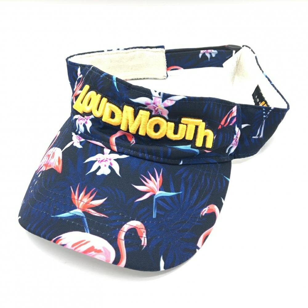 Other - 【美品】ラウドマウス サンバイザー ネイビー×ピンク キーラーゴ 総柄 ゴルフウェア LOUDMOUTH