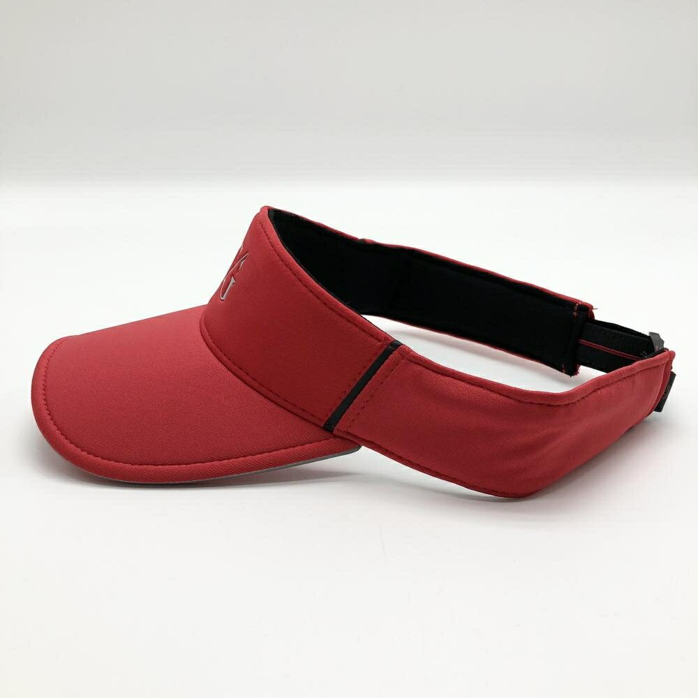 キャロウェイ レッドレーベル サンバイザー レッド×シルバー フロントロゴ FR ゴルフウェア Callaway