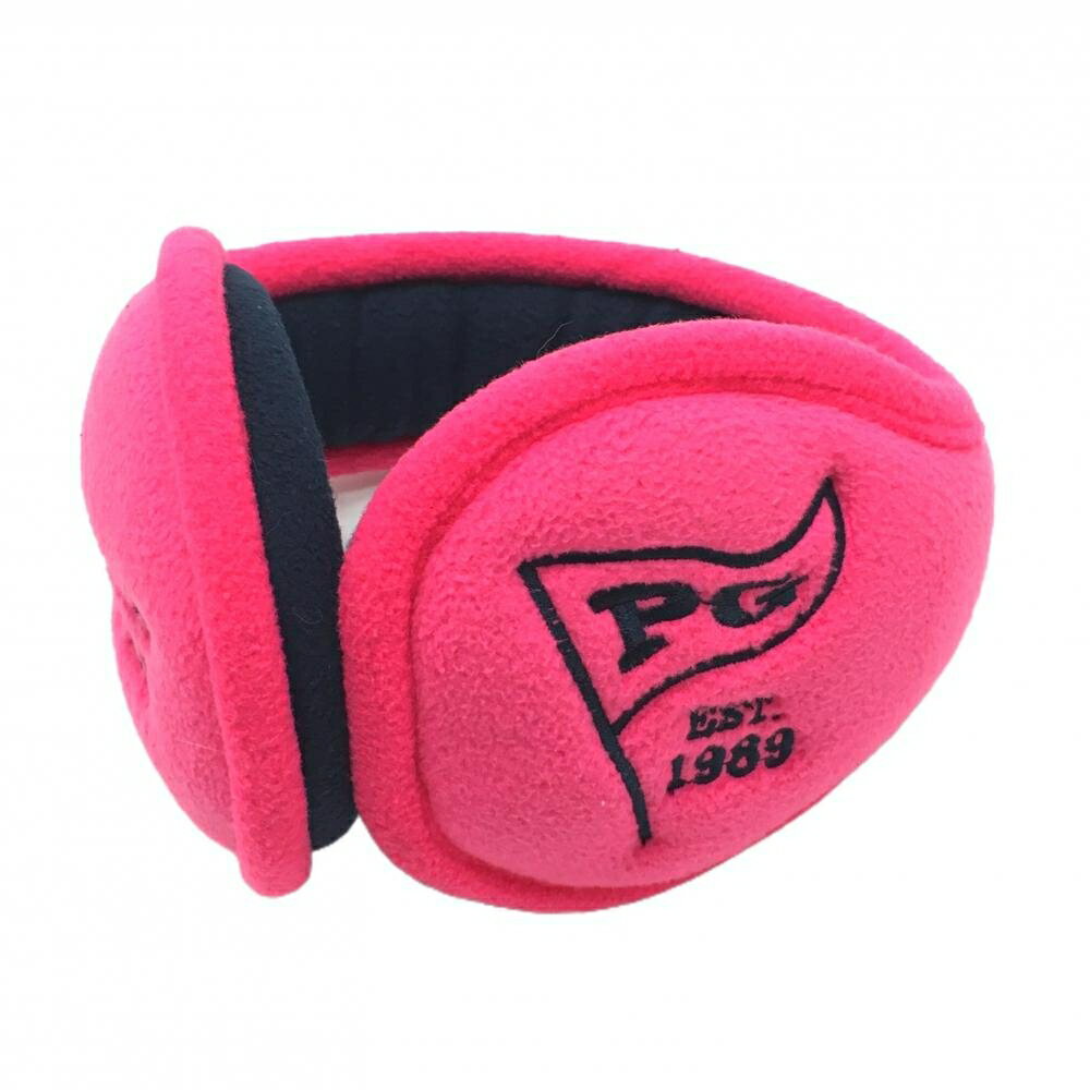 【美品】パーリーゲイツ イヤーマフ ピンク フェイクファー 耳当て レディース ゴルフウェア PEARLY GA..