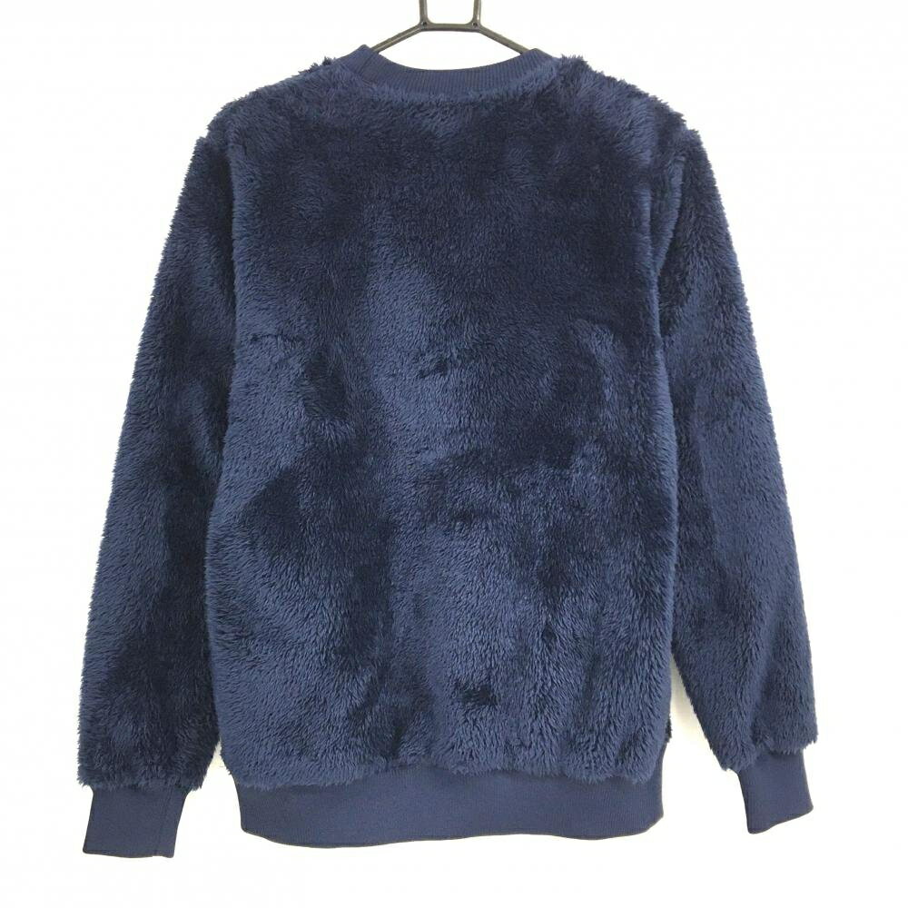 【超美品】チャンピオン ボアトレーナー ネイビー 胸元ロゴ メンズ SMALL ゴルフウェア Champion