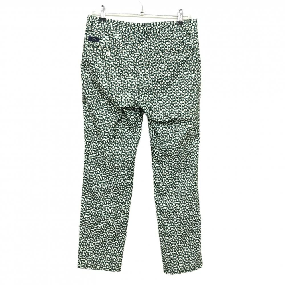 キャロウェイ パンツ グリーン×白 小花柄 バックロゴ メンズ M ゴルフウェア Callaway