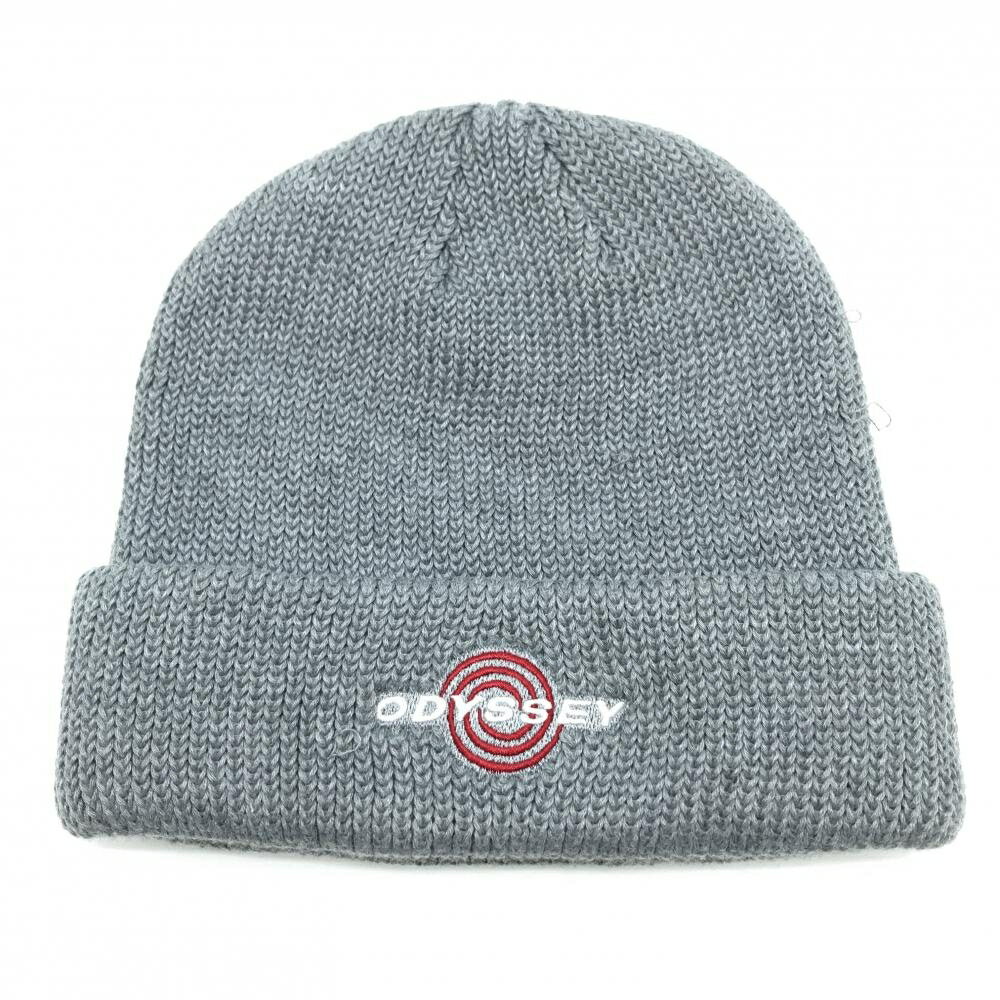【美品】キャロウェイ ニット帽 グレー ODYSSEY FR ゴルフウェア 2023年モデル Callaway