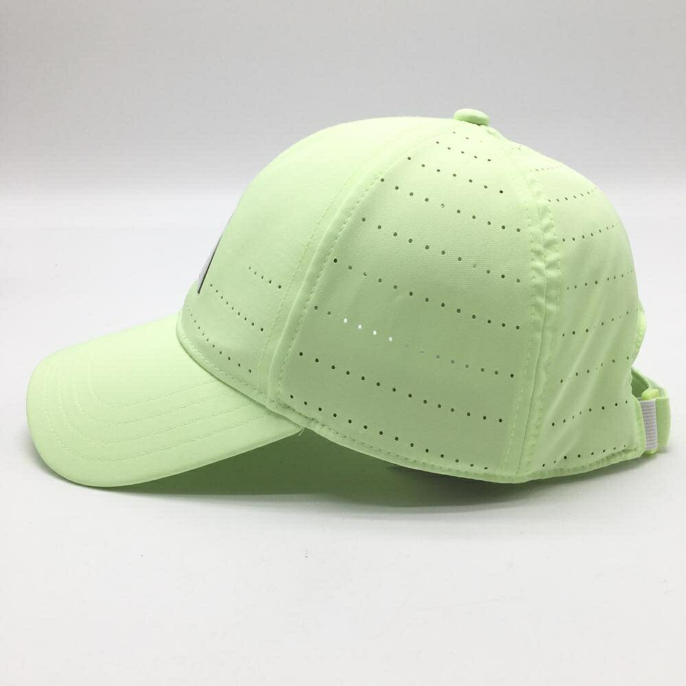 【超美品】アディダス キャップ ライトグリーン パンチング ロゴシルバー OSFW(54-57cm) ゴルフウェア 2023年モデル adidas