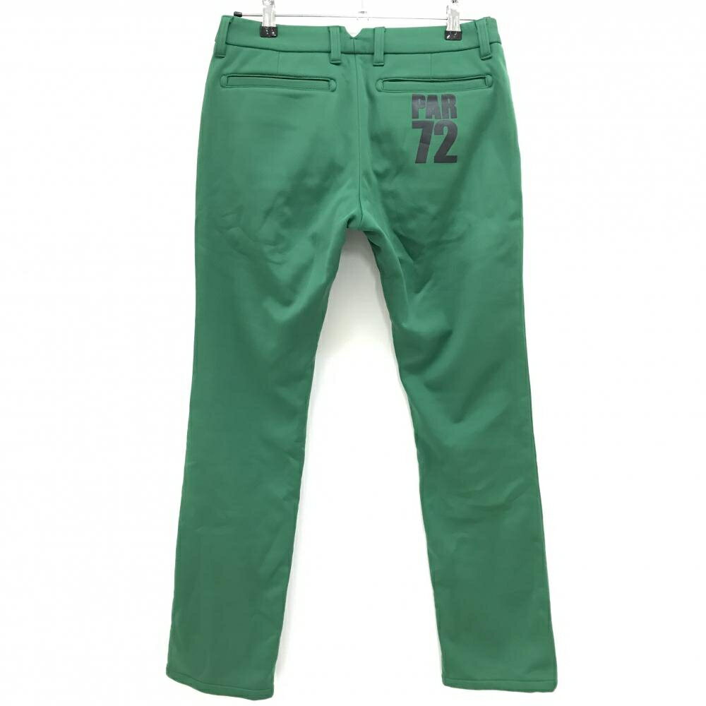 【美品】パーセッタンタドゥエ パンツ グリーン 裏起毛 ストレッチ レディース L ゴルフウェア PAR72