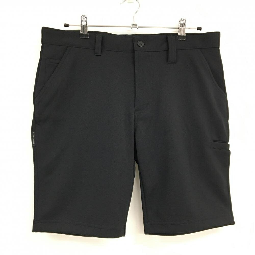【超美品】ジーディーオーオリジナル ハーフパンツ 黒 無地 複数ポケット メンズ 5 ゴルフウェア GDO ORIGINAL