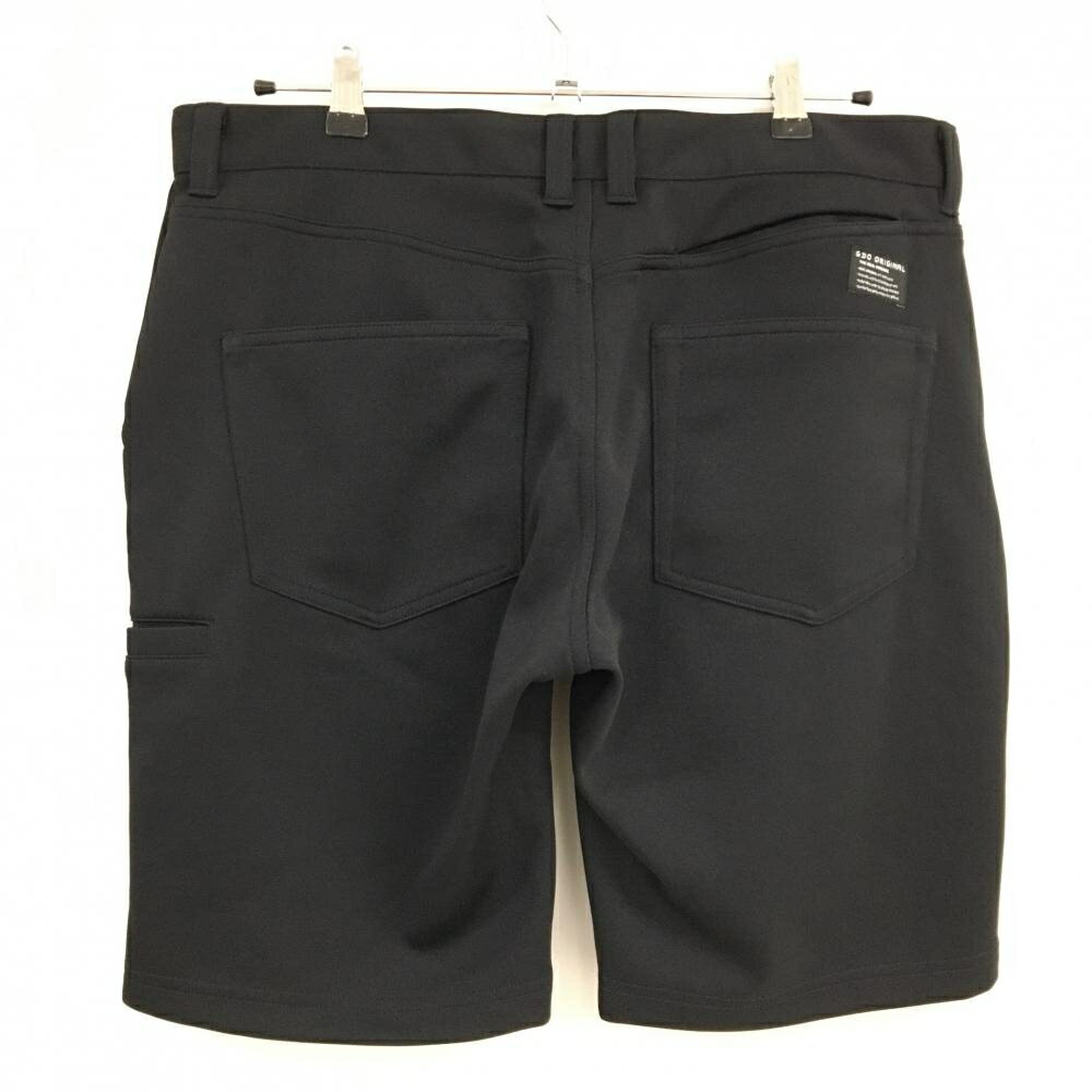 【超美品】ジーディーオーオリジナル ハーフパンツ 黒 無地 複数ポケット メンズ 5 ゴルフウェア GDO ORIGINAL