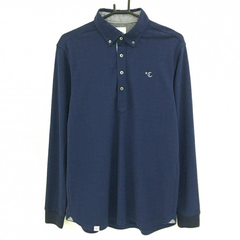 キャロウェイ長袖ポロシャツネイビー...