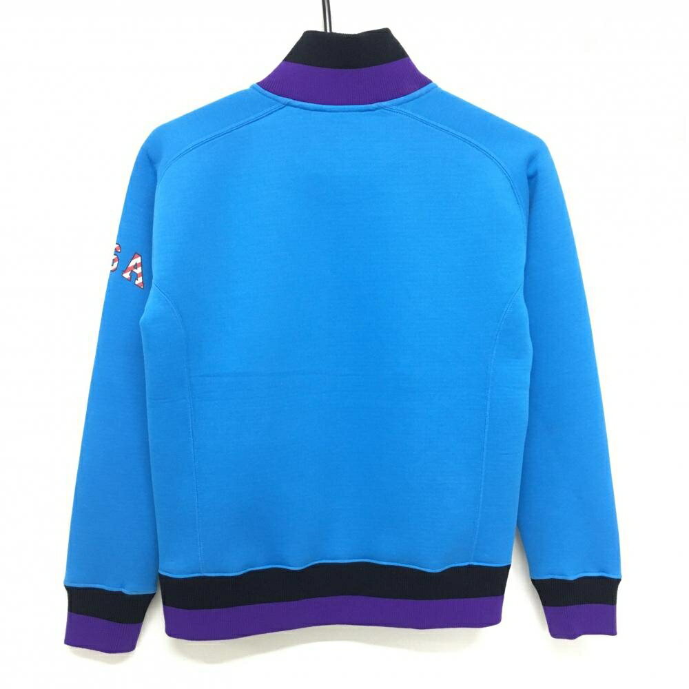 チャンピオン ジャケットブルゾン ライトブルー×パープル USA レディース SMALL ゴルフウェア Champion