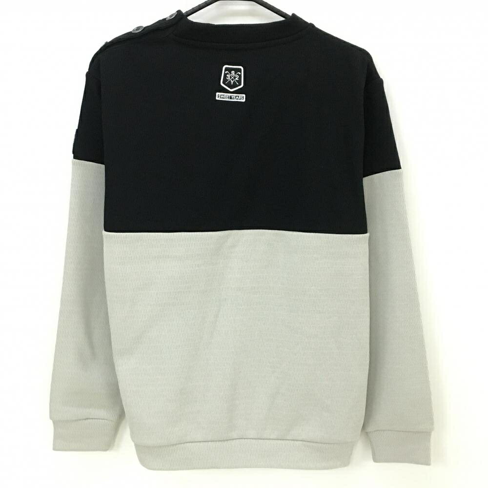 【新品】SY32 ハイネックトレーナー ライトベージュ×黒 ニット 裏起毛 メンズ XL ゴルフウェア 2023年モデル SY32 BY SWEET YEARS