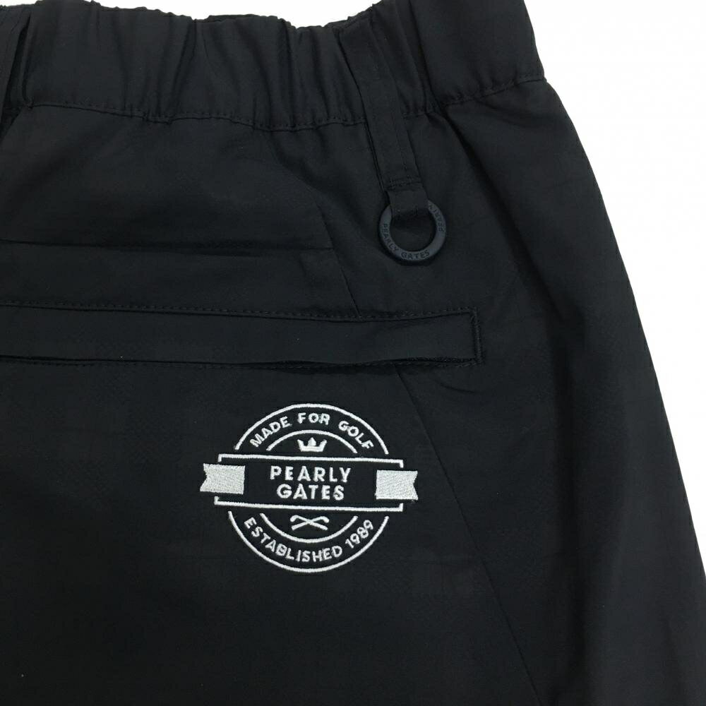 【新品】パーリーゲイツ スカート ダークネイビー チェック柄地模様 ロゴ白 蓄熱裏地 レディース 0(S) ゴルフウェア PEARLY GATES