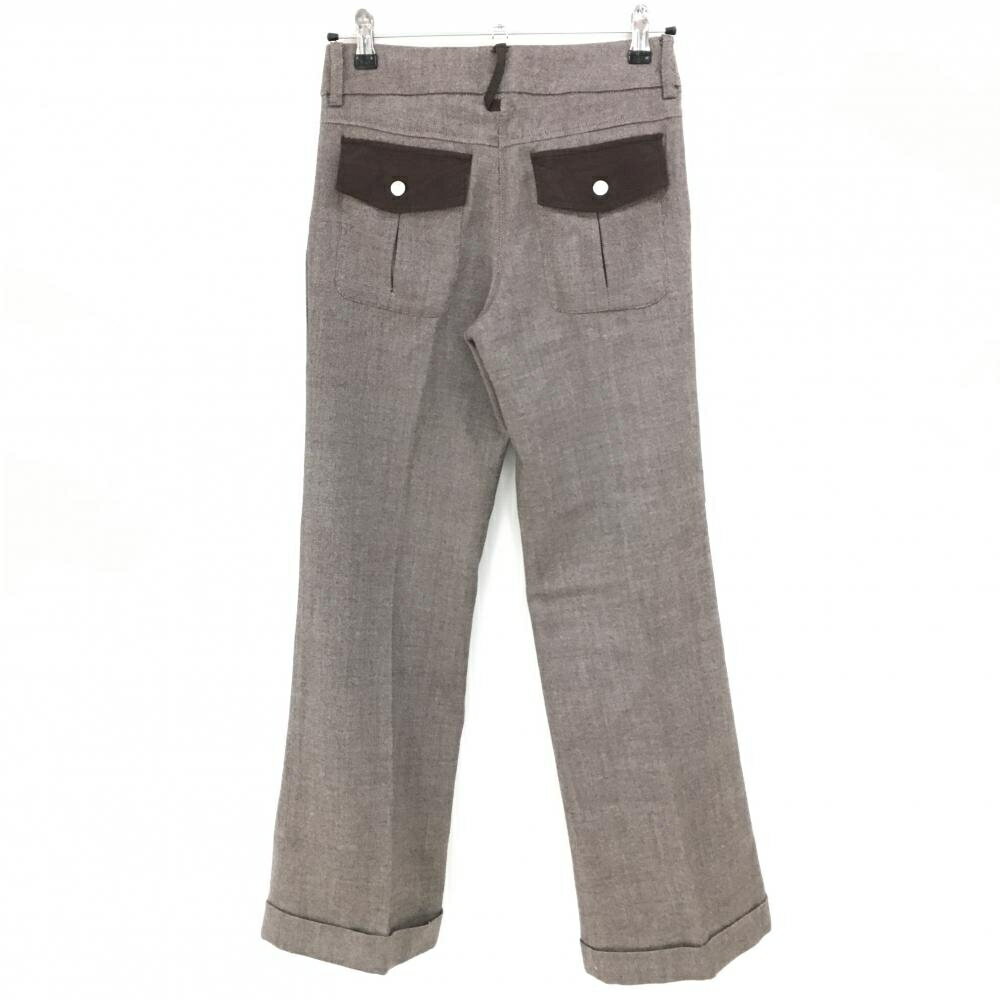 プーマ パンツ ブラウン系 ロゴ刺しゅう 裏地あり レディース S ゴルフウェア PUMA