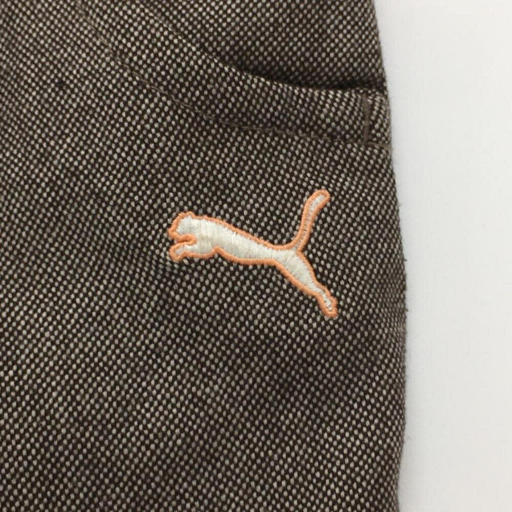 プーマ パンツ ブラウン系 ロゴ刺しゅう 裏地あり レディース S ゴルフウェア PUMA