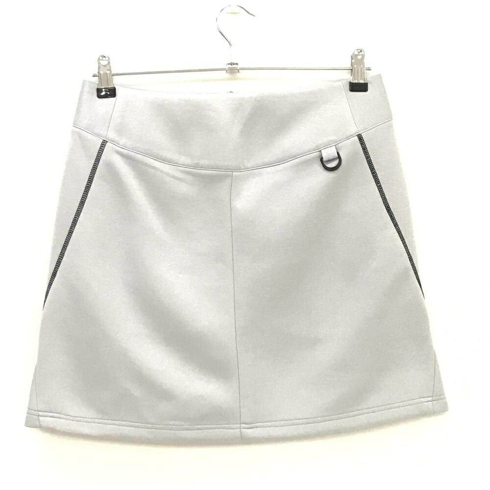 プーマ スカート ライトグレー フロントジップ レディース L ゴルフウェア PUMA