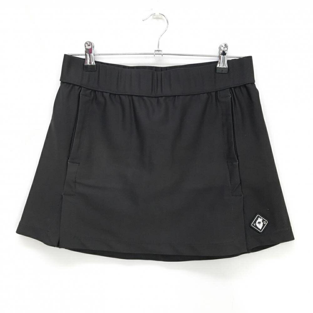 V12 スカート 黒 内側インナーパンツ シリコンロゴ レディース 1(M) ゴルフウェア V12