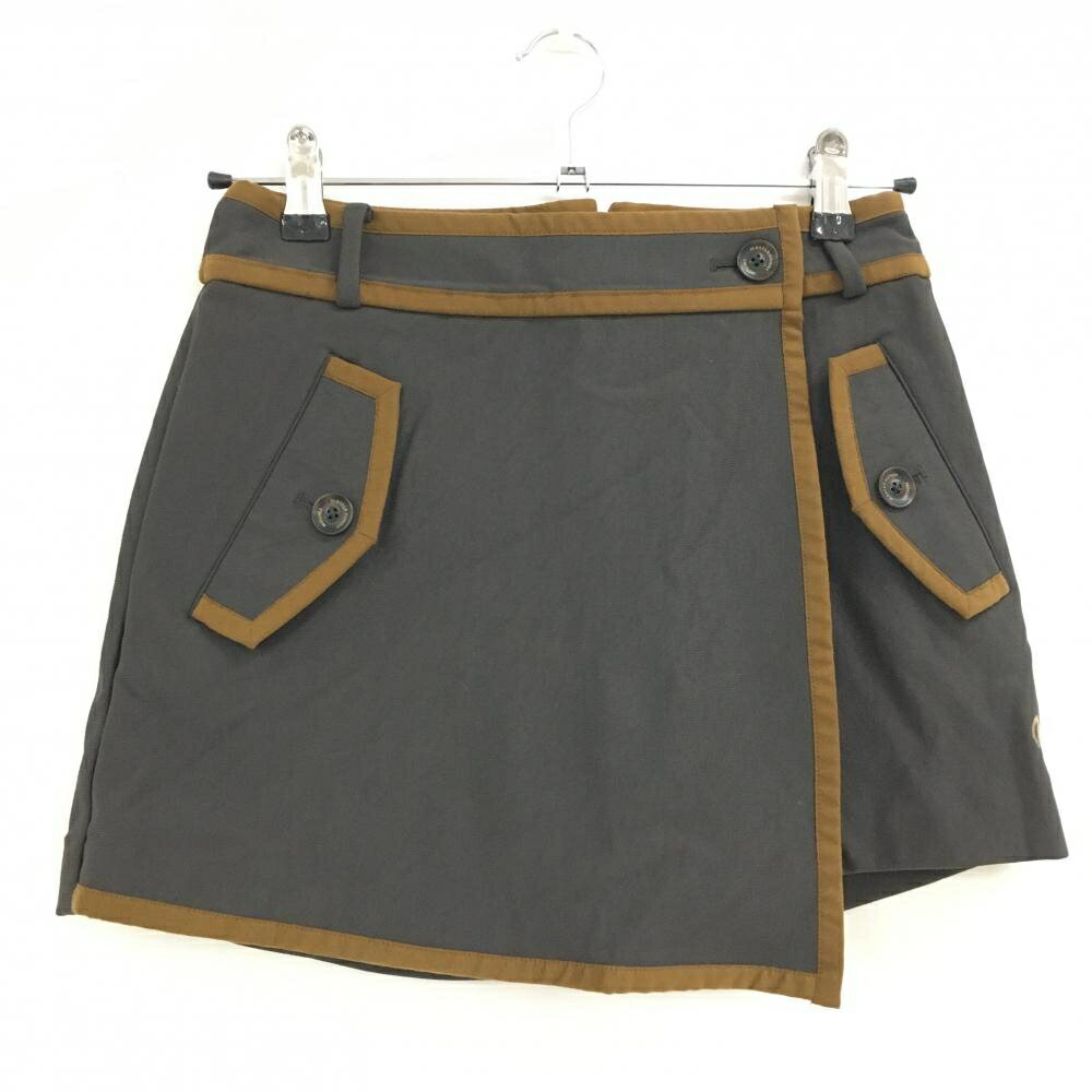 【超美品】マスターバニー キュロットスカート ダークブラウン×ブラウン 裏起毛 レディース 0(S) ゴル..