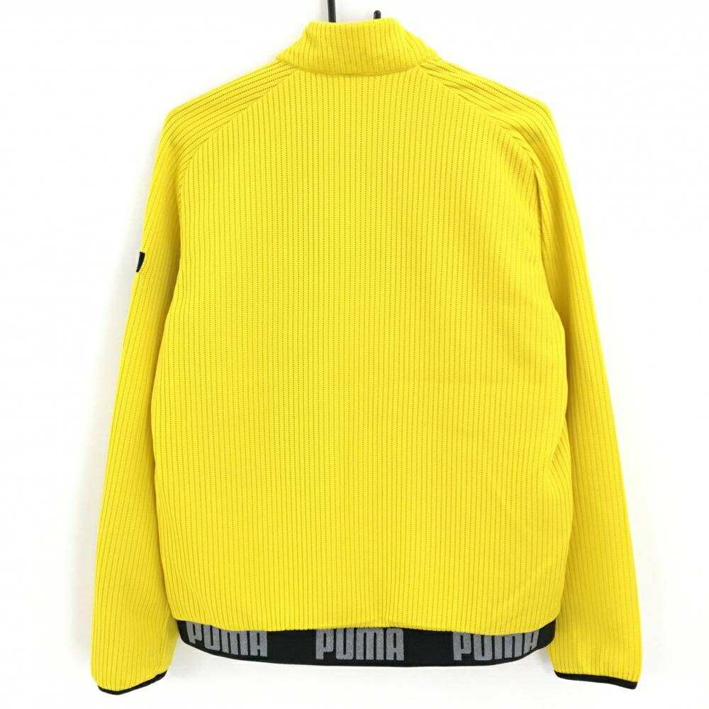 【新品】プーマ 中綿ニットジャケット イエロー 前身頃中綿 WARM メンズ L ゴルフウェア PUMA