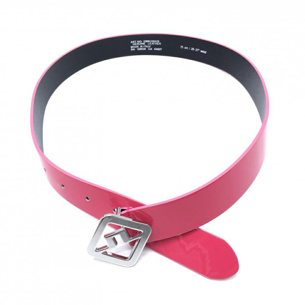 【超美品】ジェイリンドバーグ トップ式ベルト ピンク シルバーバックル レディース 75cm/26-27waist ゴルフウェア J．LINDEBERG