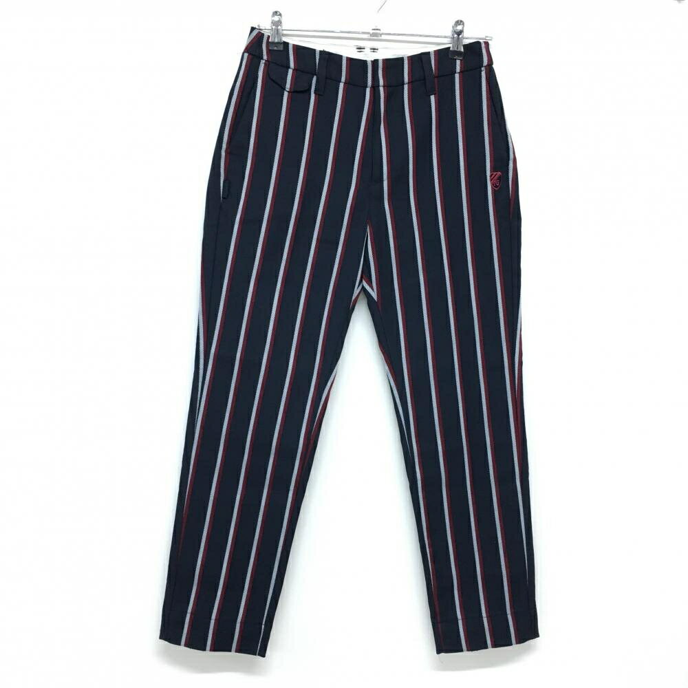 【美品】パーリーゲイツ パンツ ネイビー×白×レ...の商品画像