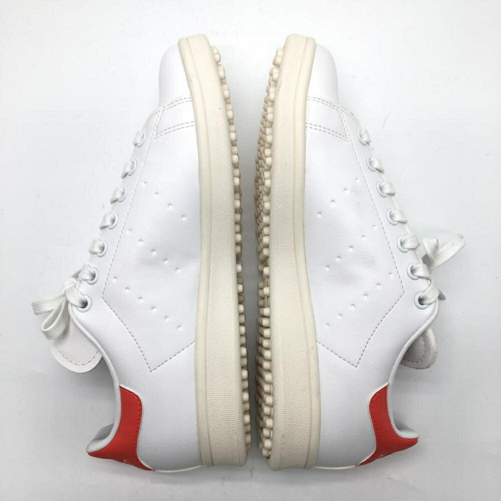 【超美品】アディダス ゴルフシューズ 白×ピンク 8685 スタンスミスゴルフ レディース 24.5 ゴルフウェア 2023年モデル adidas