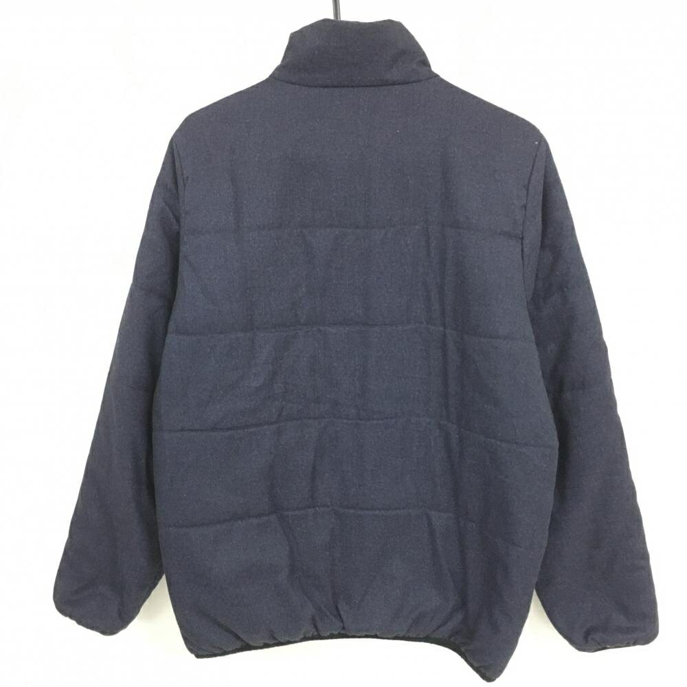 【美品】キャスコ 中綿ジャケット 杢ネイビー系 表微起毛 メンズ L ゴルフウェア Kasco
