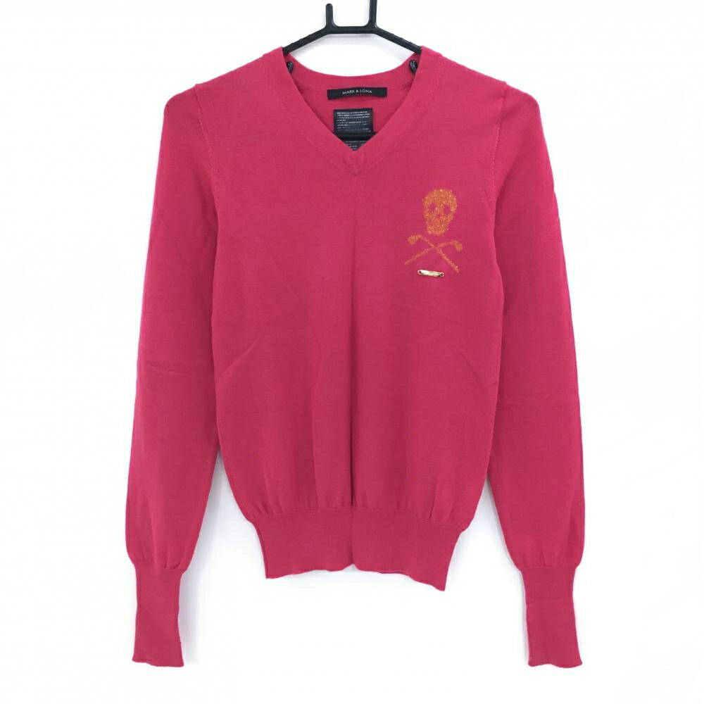 美品 MARK&LONA マークアンドロナ ニット セーター 防寒 ゴルフ マークアンドロナ ゴルフセーター 美品 MARK&LONA マーク
