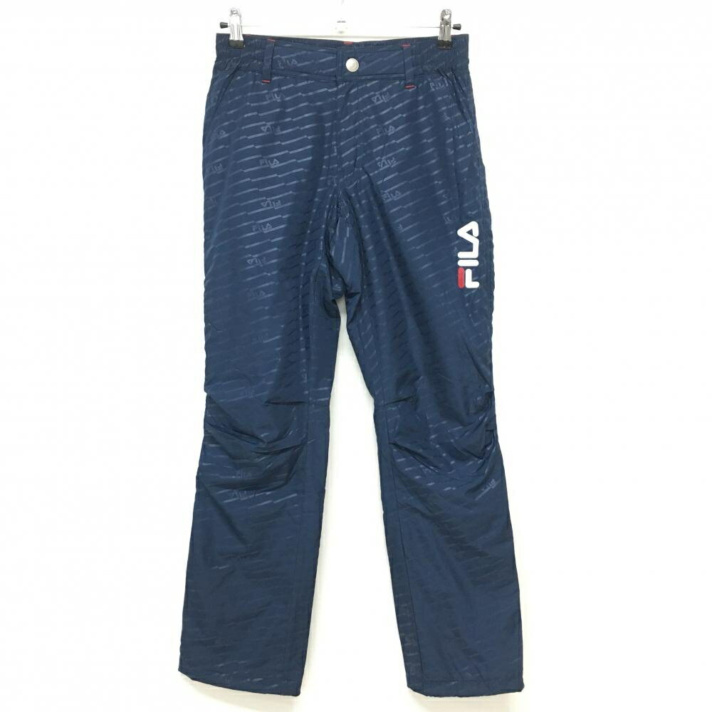 フィラゴルフ中綿パンツネイビーロゴ...