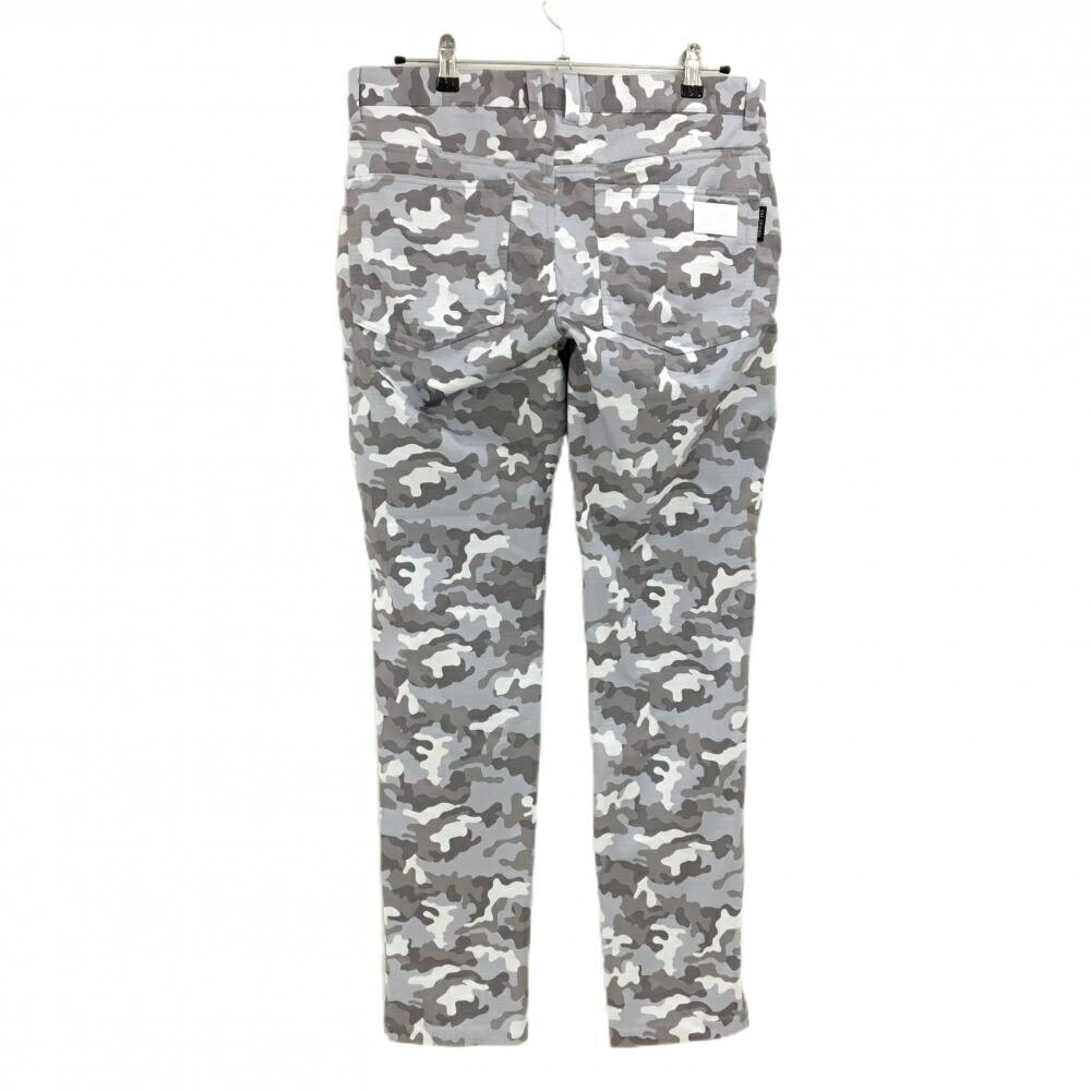 【美品】ジーディーオーオリジナル パンツ グレー×白 迷彩 裏起毛 カモフラ メンズ 4 ゴルフウェア GDO ORIGINAL