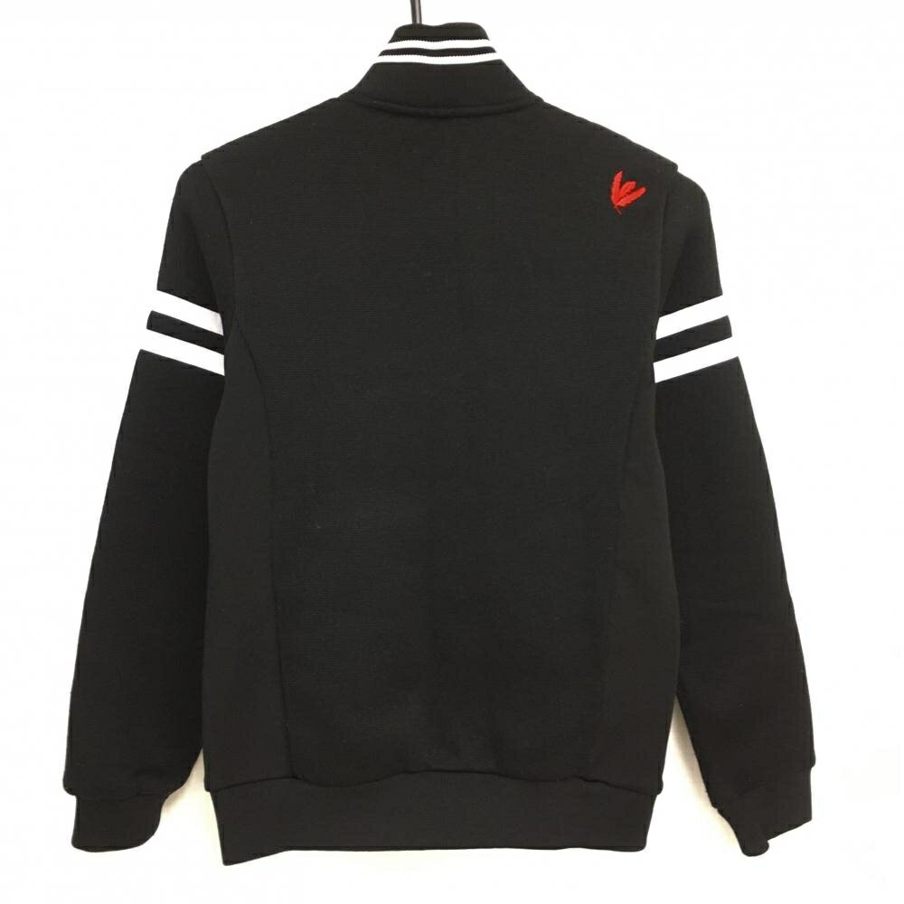 【美品】クランク 切替ジャケット 黒×グレー 蓄熱裏地 レディース M ゴルフウェア CLUNK