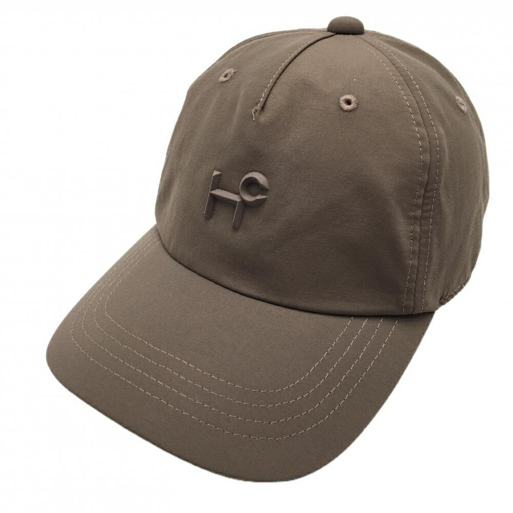 【超美品】ヒールクリーク キャップ ブラウン 立体ロゴ 00 ゴルフウェア Heal Creek