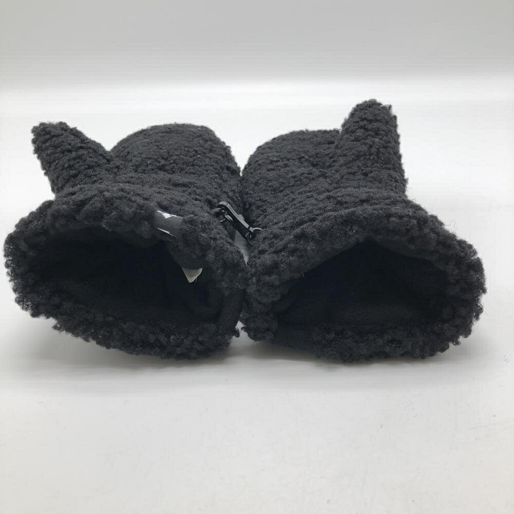 【超美品】デサントゴルフ 手袋 黒 ボア ミトングローブ 中田英寿 レディース ゴル...