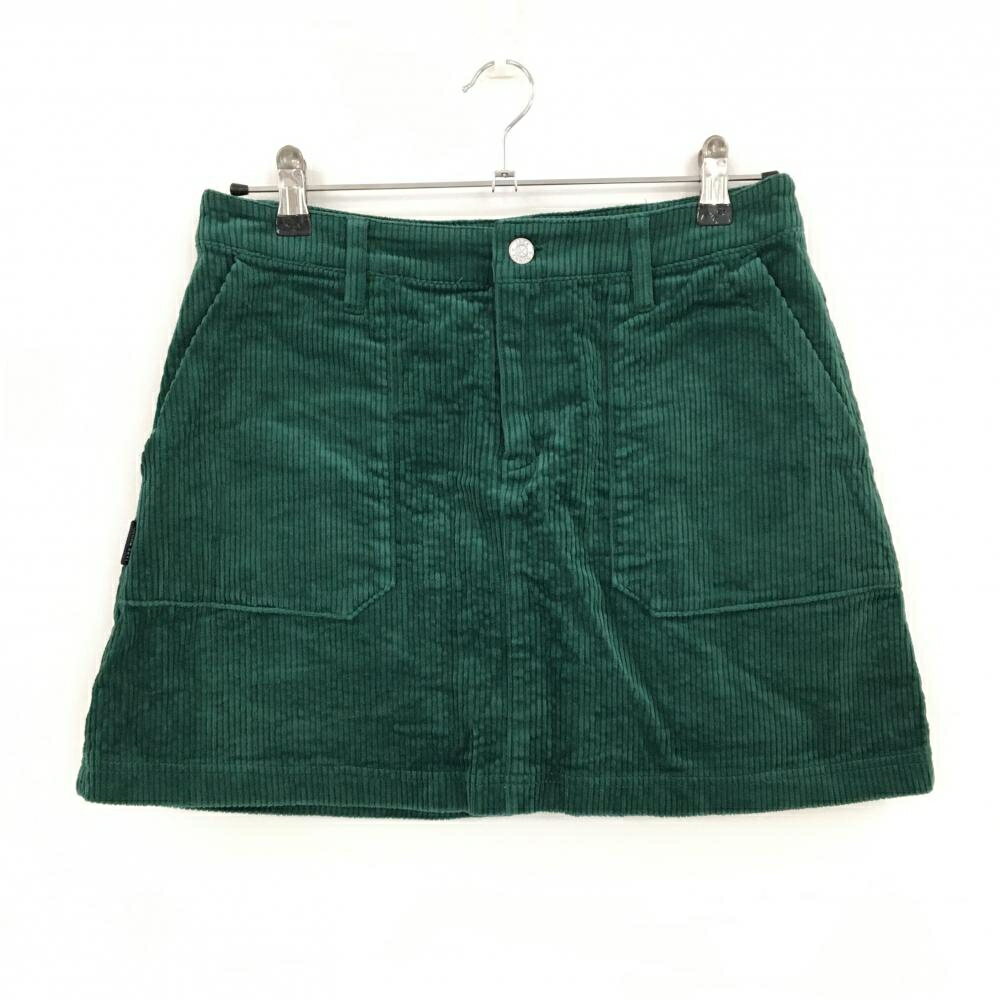 【美品】ジャックバニー コーデュロイスカート グリーン 内側インナーパンツ レディース 2(L) ゴルフウ..