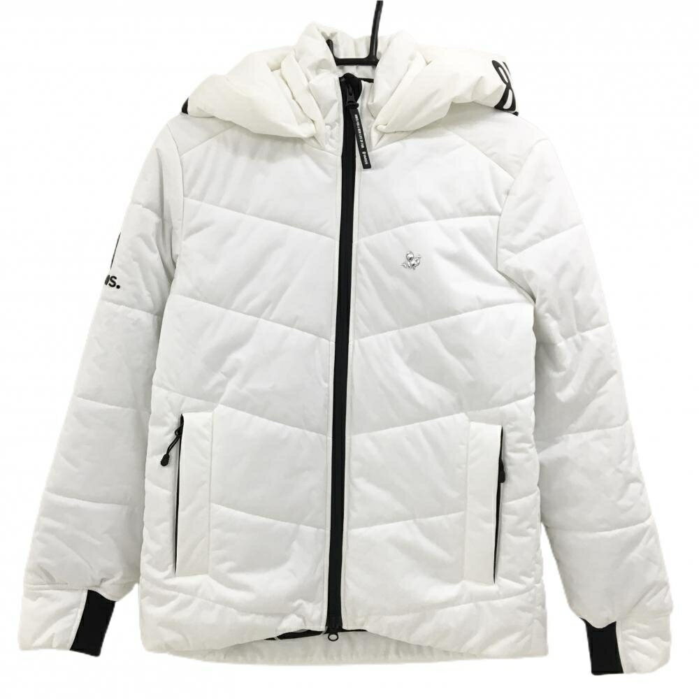 8yards ハチヤーズ　Mサイズ メンズ　パーカー　スノーホワイト　ゴルフ 8YARDS ハチヤーズ パーカー ジップ ホワイト フード付き ゴルフウェア