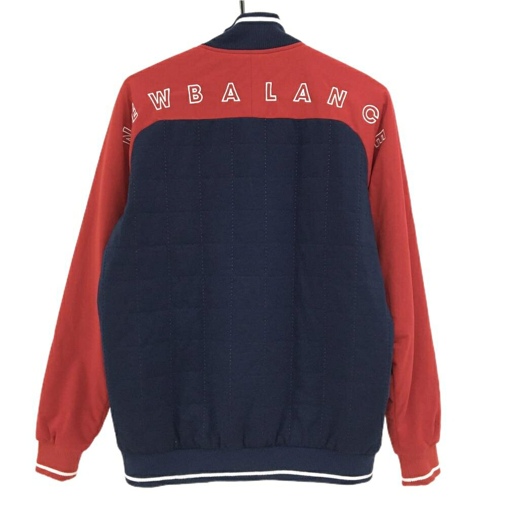 【超美品】ニューバランスゴルフ 中綿ジャケット ネイビー×レッド バイカラー 襟袖...