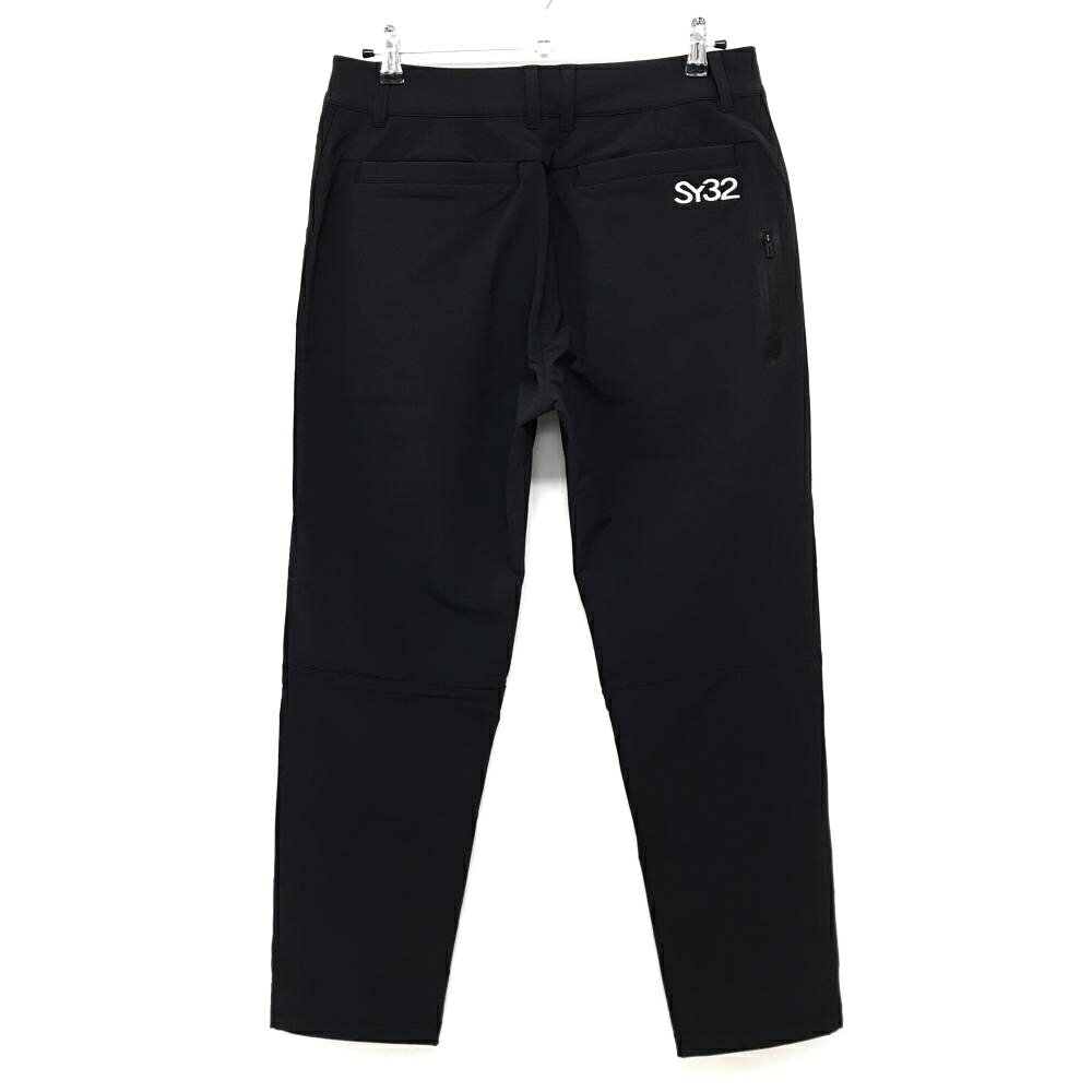 【新品】SY32 パンツ 黒 サイドロゴライン 裏起毛 ストームフリース メンズ XL ゴルフウェア 2023年モデル SY32 BY SWEET YEARS