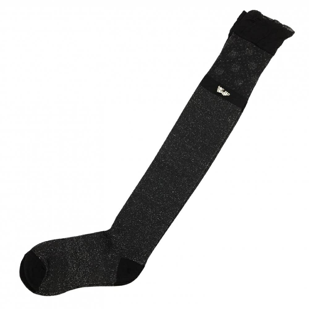 【未使用品】ダンスウィズドラゴン ニーハイソックス 黒 ラメ レディース ゴルフウェア Dance With Dragon