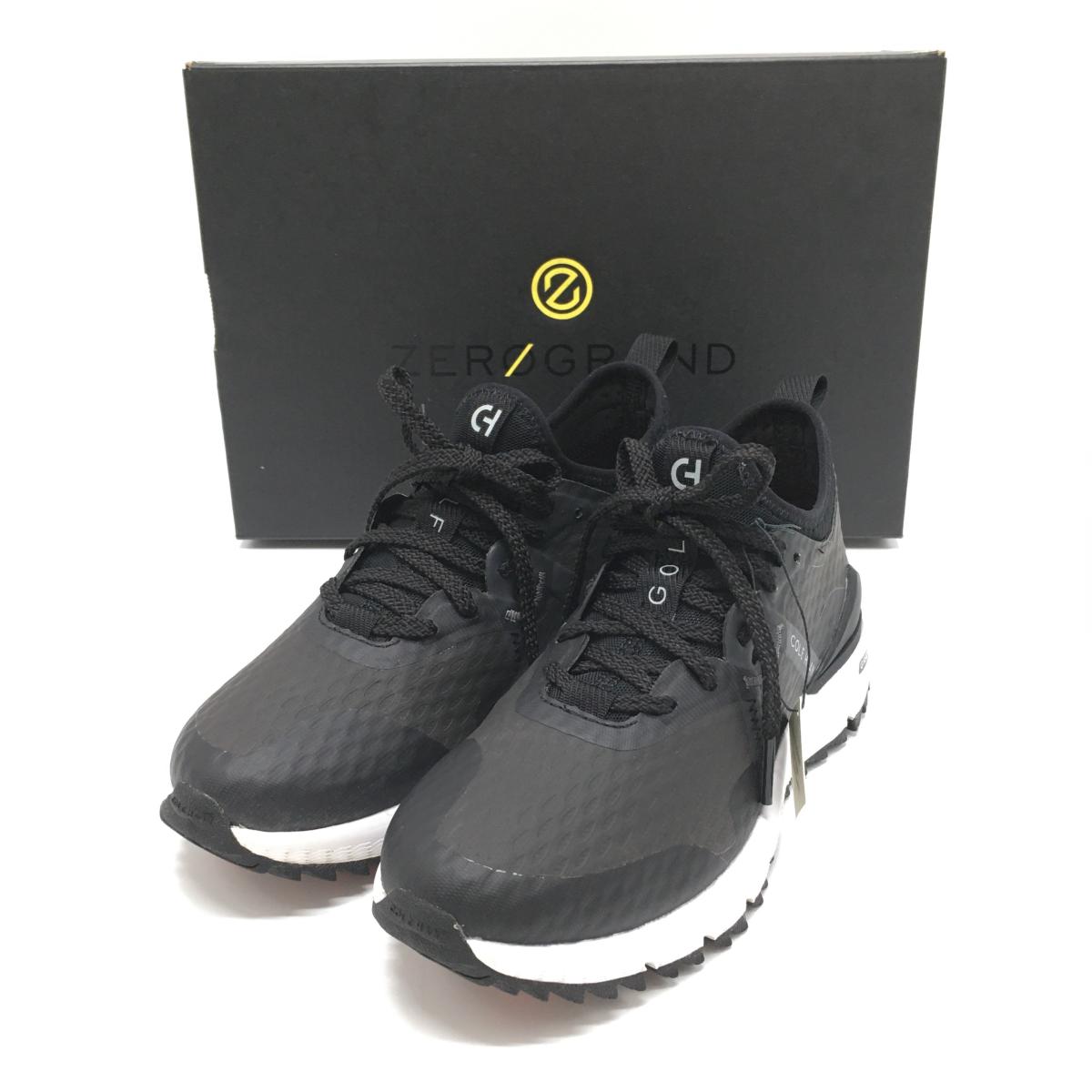 【新品】コールハーン ゴルフシューズ 黒 W25355 ゼログランドオーバーテイク スパイクレス レディース 22.5 ゴルフウェア COLE HAAN