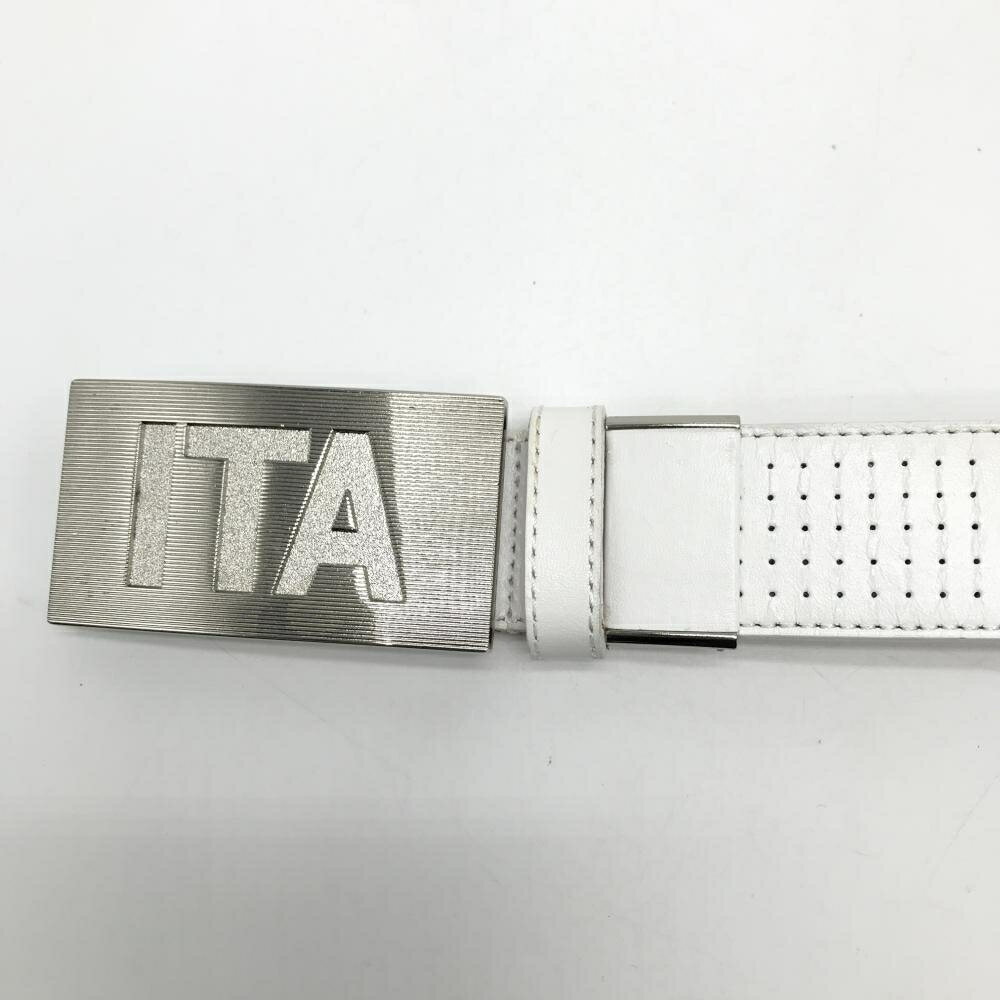 カッパ トップ式ベルト 白 シルバーバックル レディース ゴルフウェア Kappa