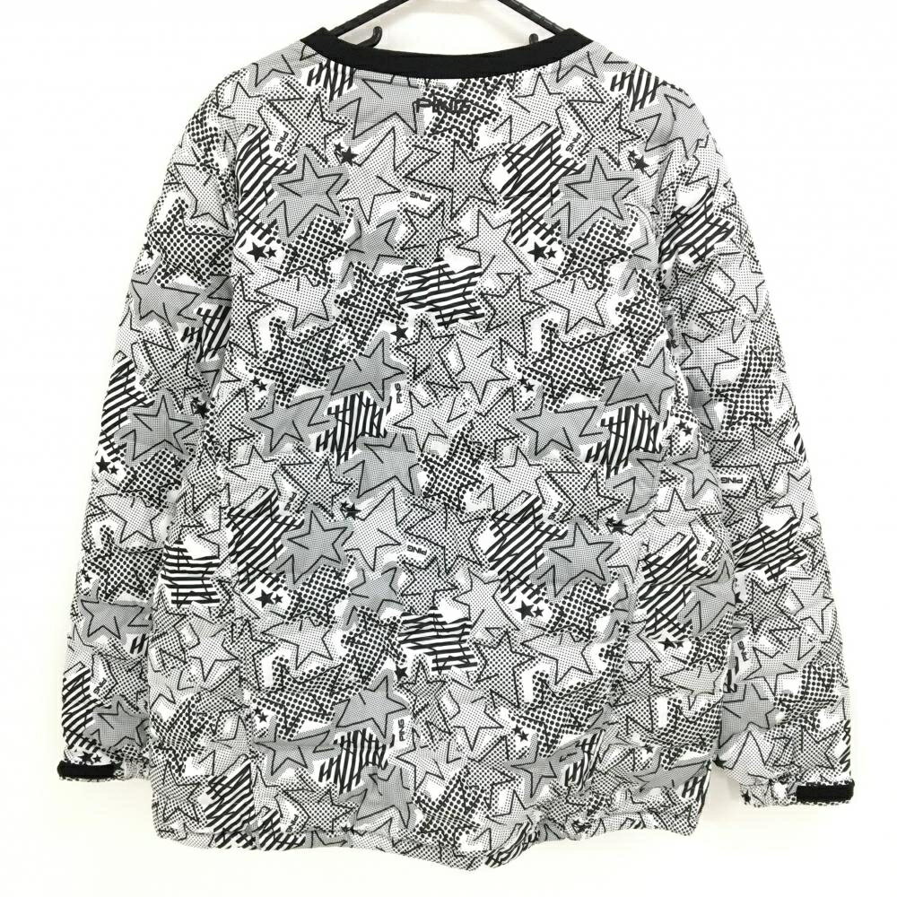 【美品】ピン 中綿スニード 白×黒 星柄 ドット ブルゾン メンズ 3L ゴルフウェア PING