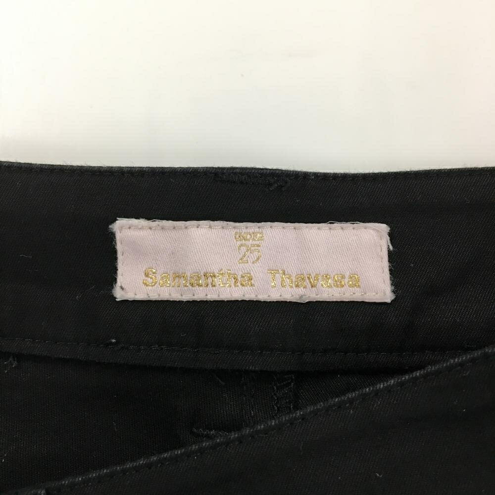 サマンサタバサUNDER25 パンツ 黒 無地 レディース M ゴルフウェア Samantha Thavasa